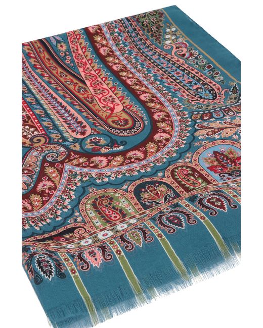 Sciarpa in seta stampata di Etro in Red
