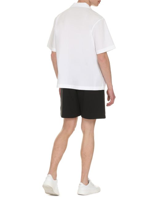 Valentino White Cotton Poplin Shirt for men