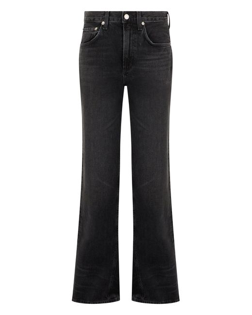 Agolde Black Flared Denim Pants