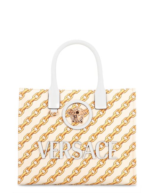 Versace Metallic Piccola La Medusa Tote Bag
