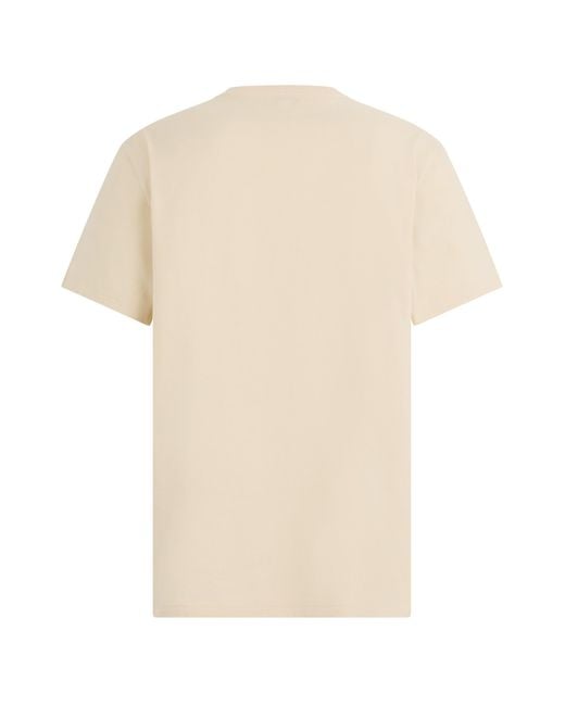 McQueen White Cotton T-Shirt With Print for men