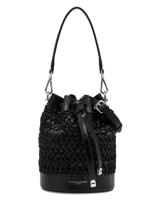 Borsa a secchiello Natalia di Gianni Chiarini in Black