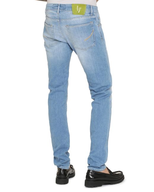 handpicked Blue Orvieto Slim Fit Jeans for men