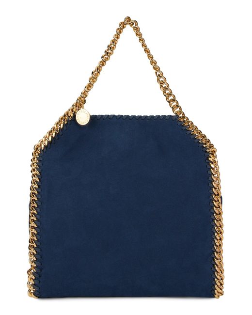 Stella McCartney Blue Falabella Mini Handbag, Rectangular Polyester Shoulder Bag