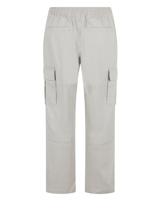Represent Gray Cotton Cargo Pants for men