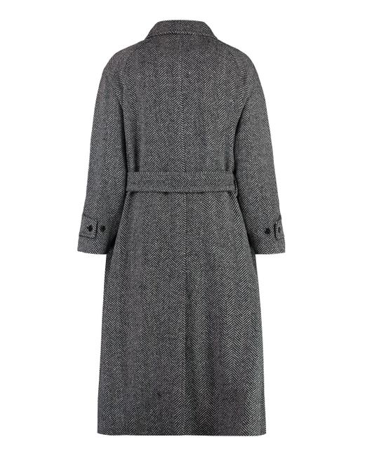 Cappotto monopetto in lana di Gant in Gray da Uomo