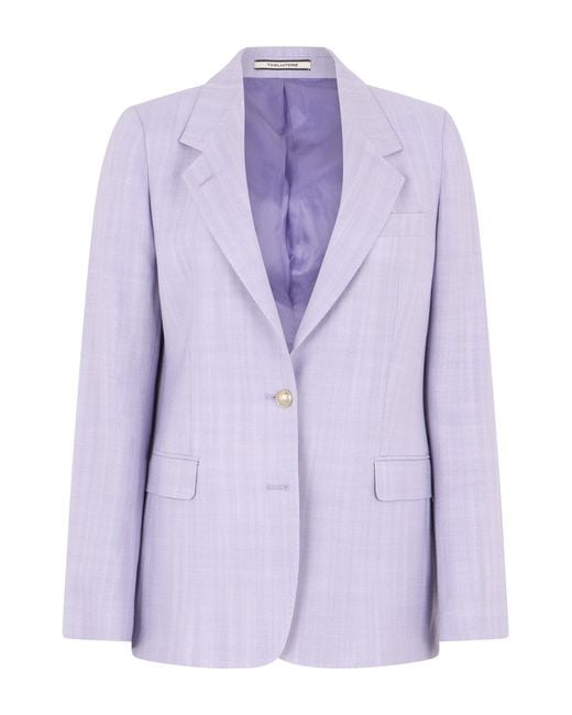 0205 Tagliatore Purple Single-Breasted Jacket