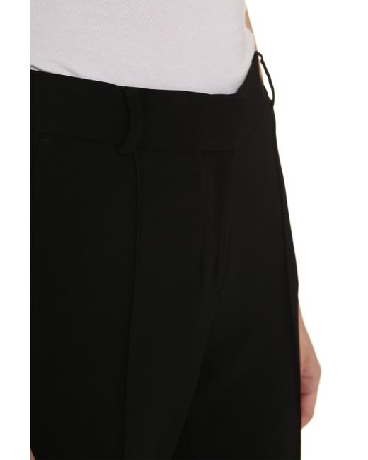MICHAEL Michael Kors Black Cropped Straight-leg Trousers