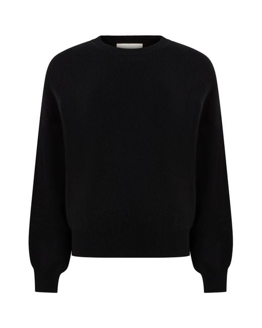 Lisa Yang Black Round Neck Sweater