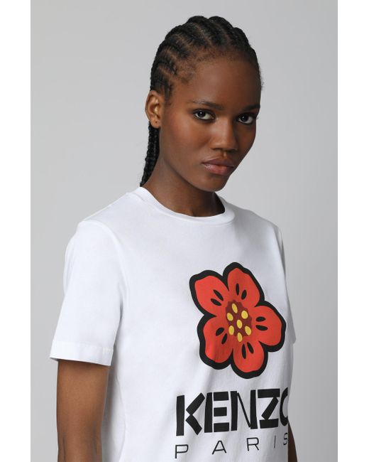 KENZO White Cotton Crew-Neck T-Shirt