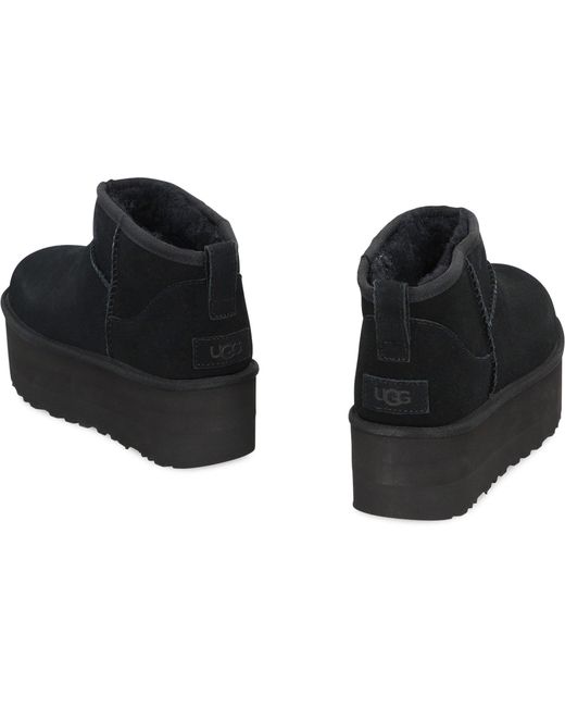 Ugg Black Classic Ultra Mini Boots