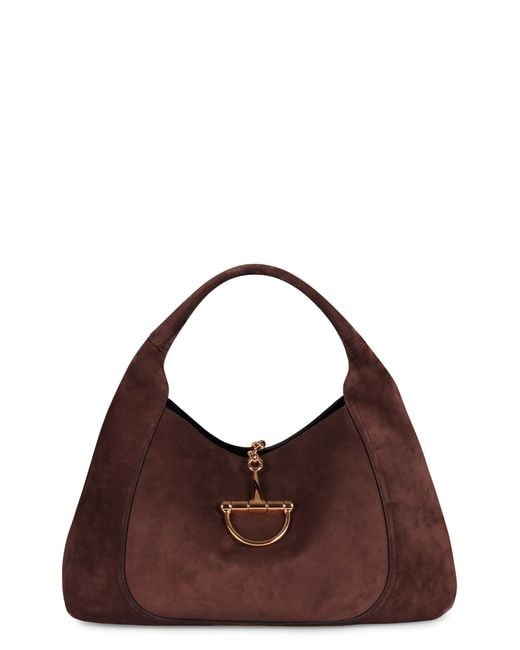 Gucci Brown Softbit Shoulder Bag Size Maxi