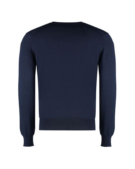 Maglione girocollo in lana di Gucci in Blue da Uomo