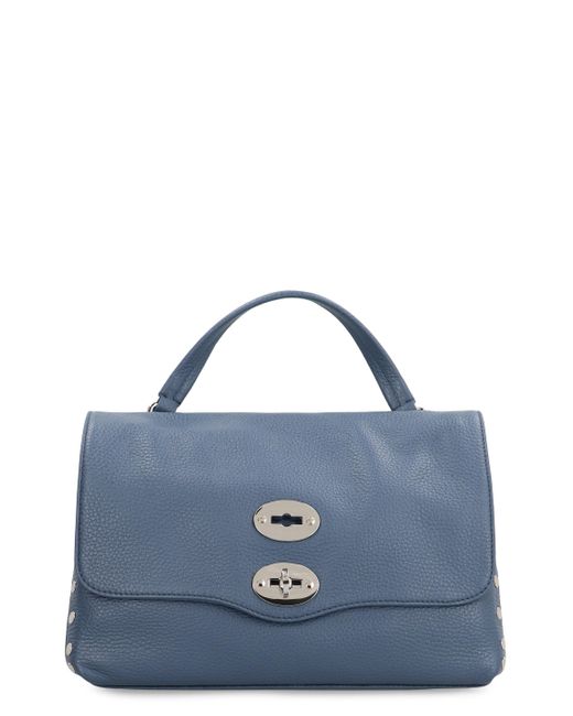 Borsa a mano Postina S in pelle di Zanellato in Blue