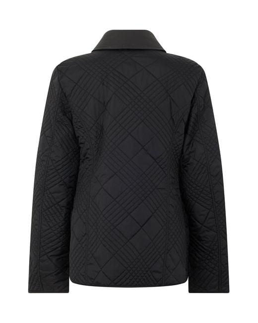 Burberry Black Padded Jacket With Classic Collar