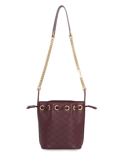 Borsa a secchiello Cassandre in pelle di Saint Laurent in White
