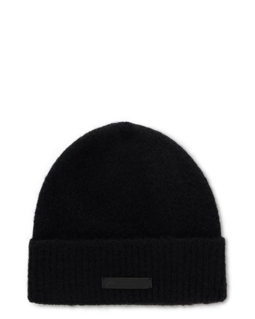 Represent Black Hat Made Of Wool And Alpaca for men