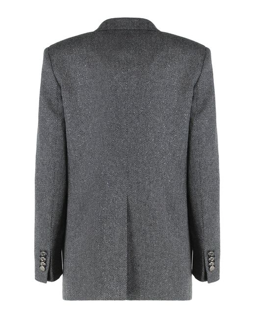 0205 Tagliatore Black Double-Breasted Jacket J-Jasmine