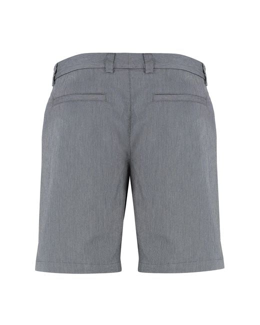 Boss Gray Cotton Blend Bermuda Shorts for men