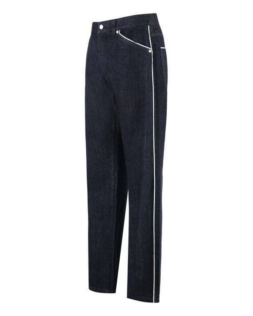 Dolce & Gabbana Blue Dolce & Gabbana 5-Pocket Straight-Leg Jeans for men