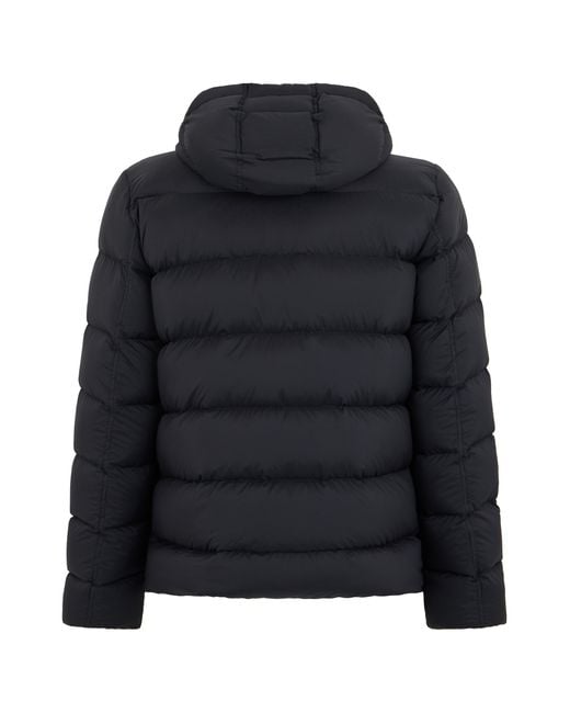 Herno Black Padded Jacket With Hood for men