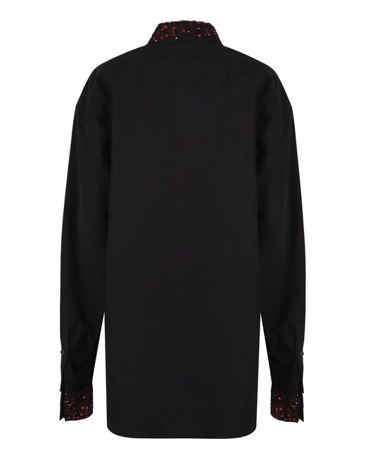 Dries Van Noten Black Cotton Shirt for men