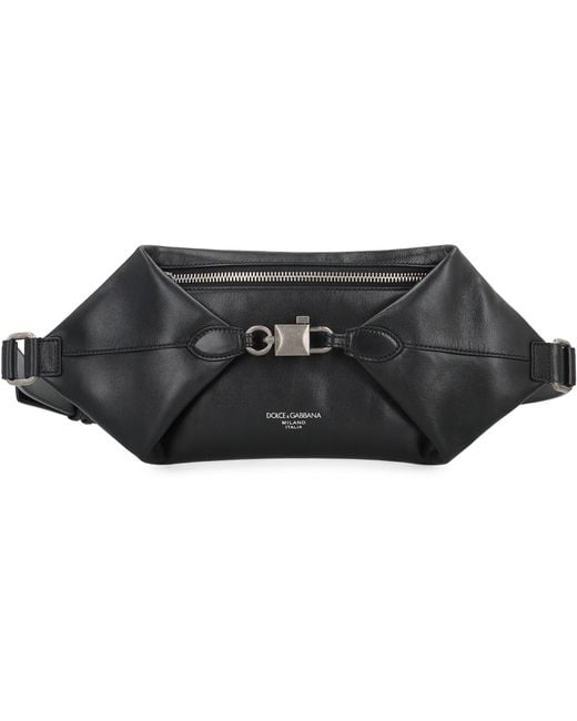 Dolce & Gabbana Black Marsupio Lock for men