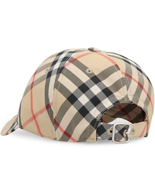 Burberry Natural Logo Checks Baseball Hat