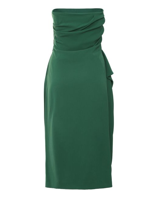 Max Mara Green Acceso Corset Dress