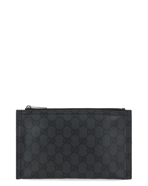 Gucci Gray Pouch With Monogram for men