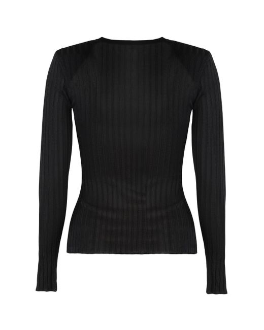 Top a maniche lunghe di Elisabetta Franchi in Black