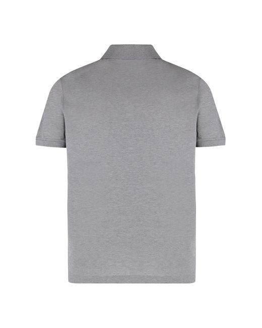 Paul & Shark Gray Solid Shirt Collar Polo for men