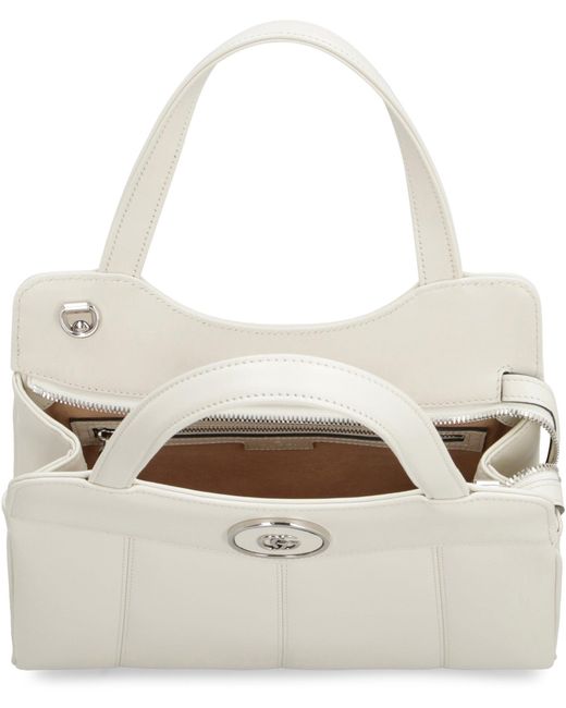 Gucci Natural Chic Quilted Calfskin Mini Tote With Chain Strap