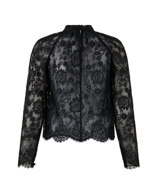 Self-Portrait Black Lace Blouse