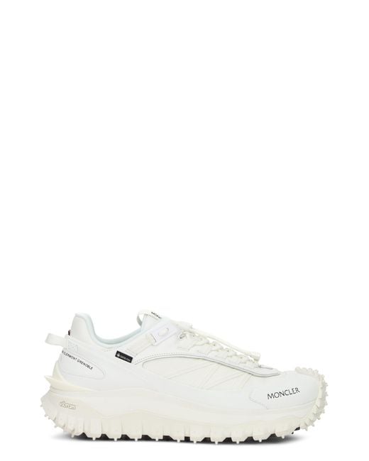 Moncler White Sneakers With High Sole for men