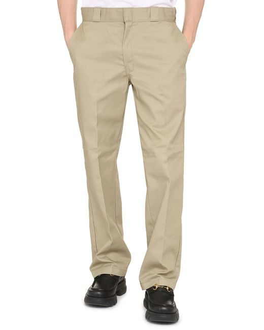 Dickies Natural Cotton Blend Trousers for men