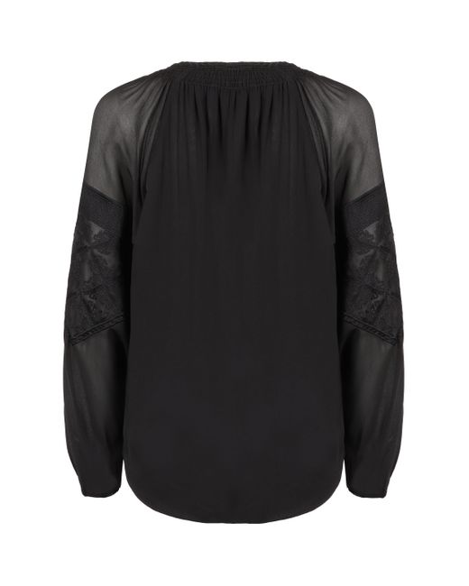 Isabel Marant Black Oris Long-Sleeved Top