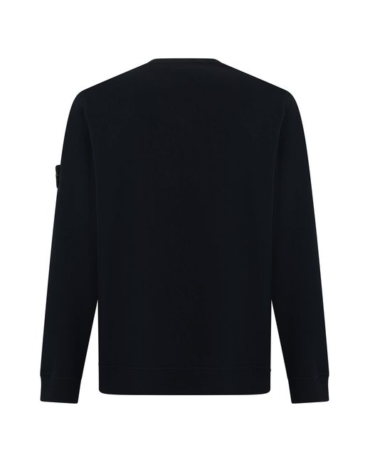 Stone Island Blue Crew Neck Sweatshirt for men
