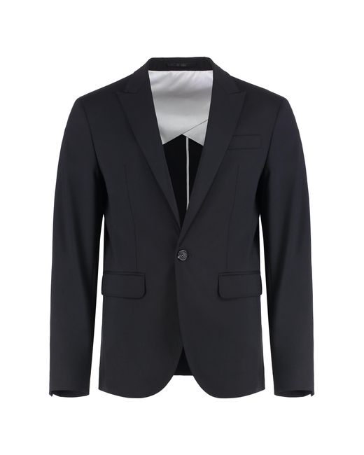 DSquared² Black Virgin Wool Two-Piece Suit for men