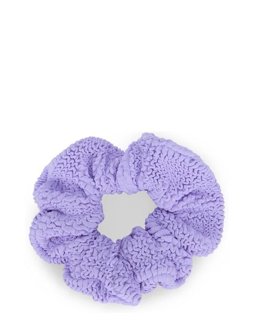 Hunza G Purple Scrunchie