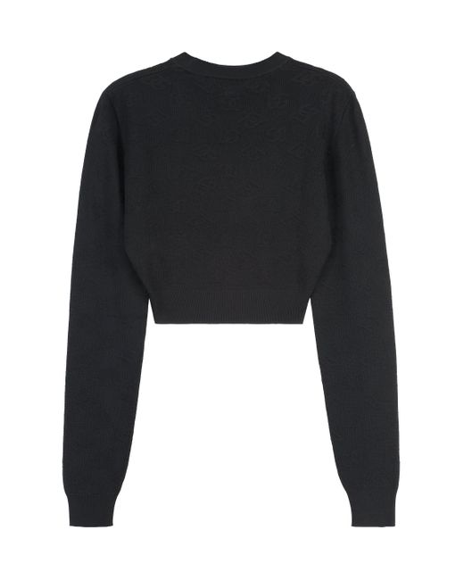 Dolce & Gabbana Black Long Sleeve Crew-Neck Sweater