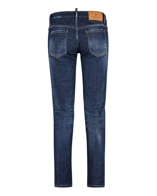 DSquared² Blue Jennifer Straight Leg Jeans