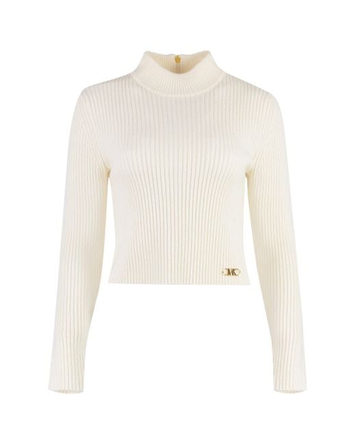MICHAEL Michael Kors White Logo Sweater