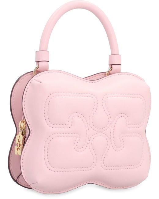 Ganni Pink Butterfly Eco-leather Small Bag