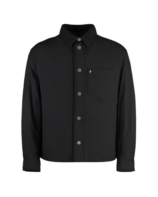 AMI Black Padded Shirt for men