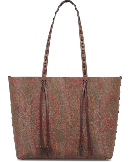 Etro Brown Arnica 1984 Medium Tote