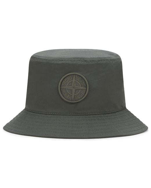 Stone Island Green Bucket Hat for men