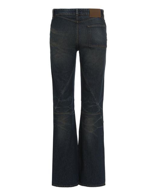 Our Legacy Black Flared Jeans Moto Cut