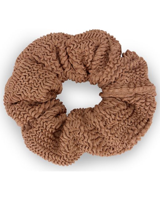 Hunza G Brown Scrunchie
