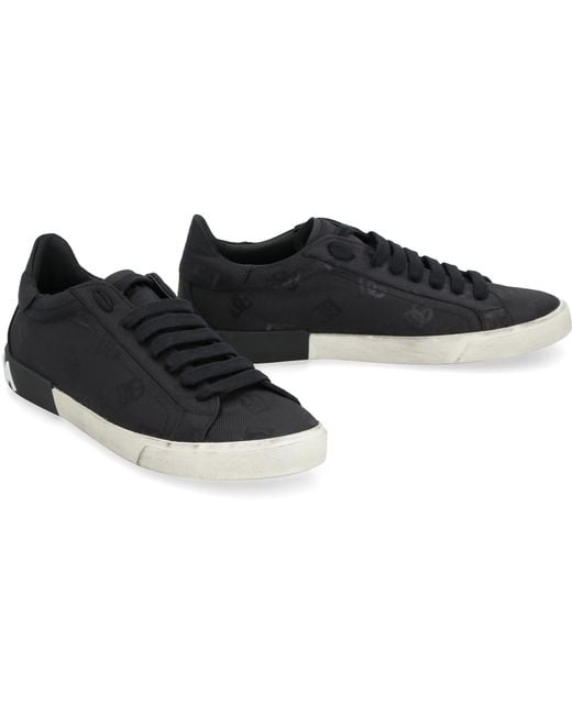 Dolce & Gabbana Black Portofino Low-Top Sneakers For for men
